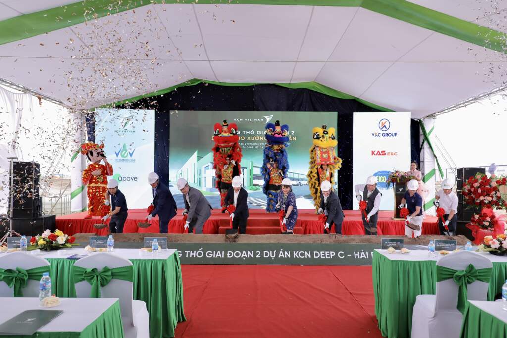 Tập đoàn KCN Việt Nam triển khai GĐ2 dự án kho xưởng xây sẵn tại khu công nghiệp DEEP-C, nâng tổng diện tích sàn cho thuê lên hơn 150.000 m²