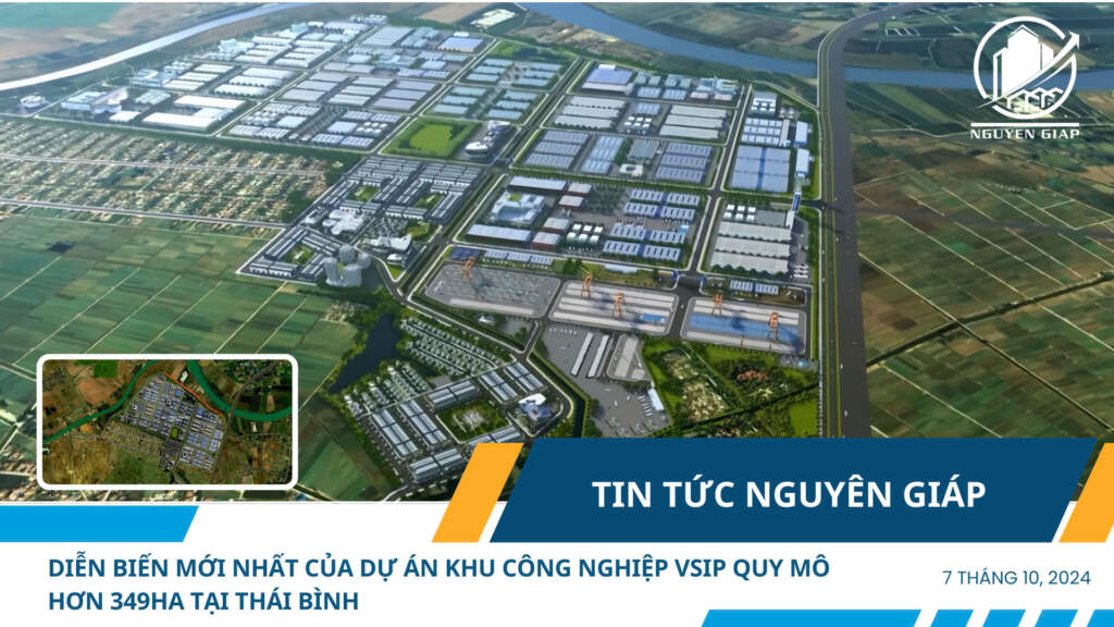 Diễn biến mới nhất của dự án Khu Công nghiệp VSIP quy mô hơn 349ha tại Thái Bình
