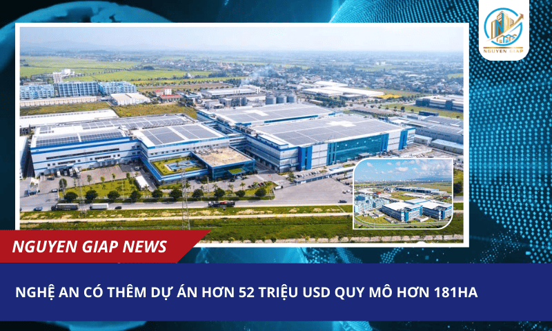 Nghệ An có thêm dự án hơn 52 triệu USD quy mô hơn 181ha