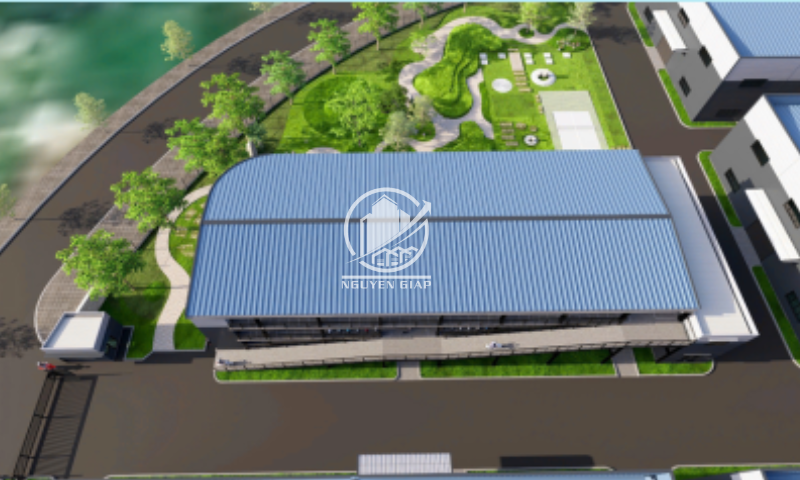 Nhà xưởng cho thuê trong nhà máy công ty cổ phần xây dựng và thương mại Chiến Hương