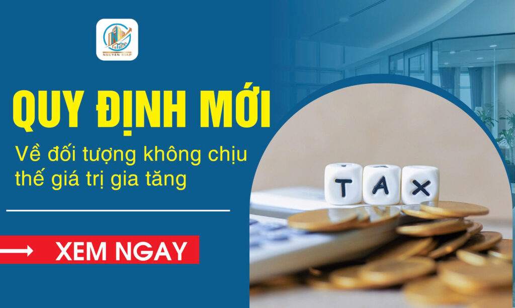Quy định mới về đối tượng không chịu thuế giá trị gia tăng