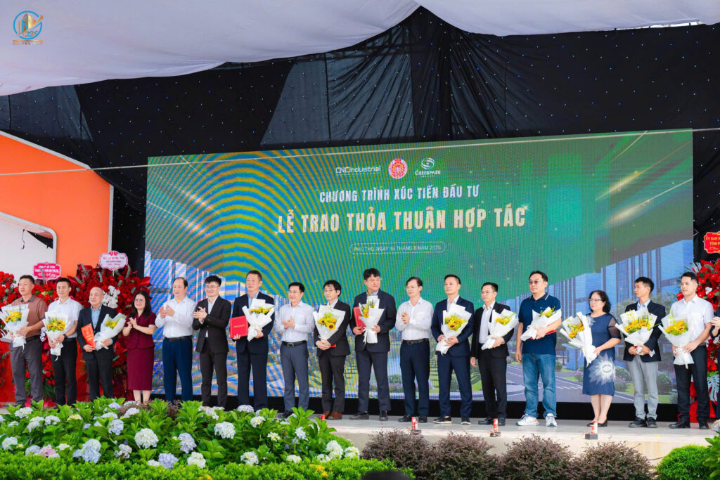 Nguyen Giap General tham dự lễ công bố KCN Nam Bình Xuyên Green Park, Phú Thọ